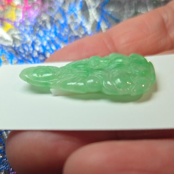 ✨ Goddess of Compassion Jade Pendant – Perfect for DIY Jewelry ✨ - Picture 4 of 7